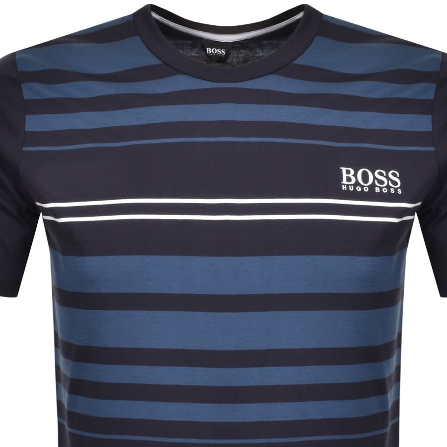 Alternative Image for ProductBOSS HUGO BOSS Stripe Crew Neck T Shirt Navy2